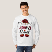 Amma Claus Rood Plaid - Oma Gift T-shirt (Voorkant volledig)