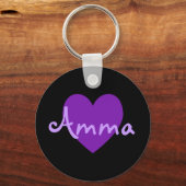 Amma in het Paars Sleutelhanger (Voorkant)