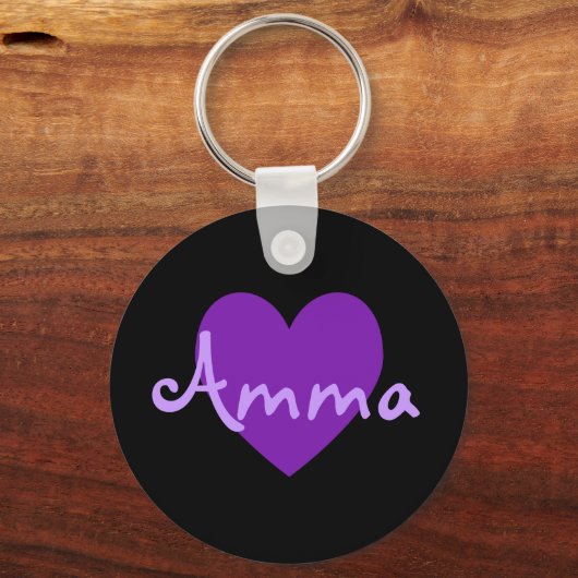 Amma in het Paars Sleutelhanger (Voorkant)