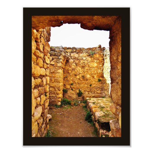 Amman Citadel Ruins Foto Afdruk (Voorkant)