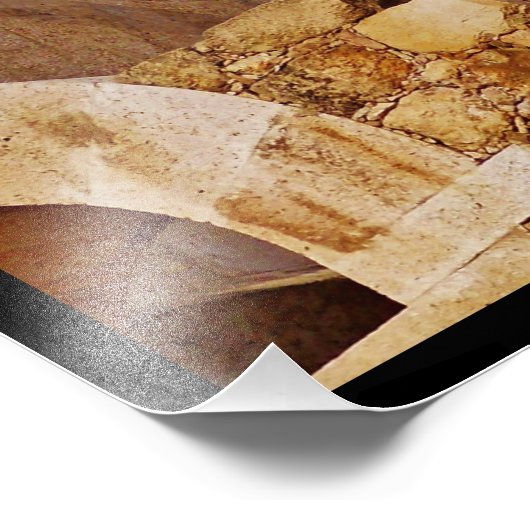 Amman Citadel Ruins Foto Afdruk (Hoek)