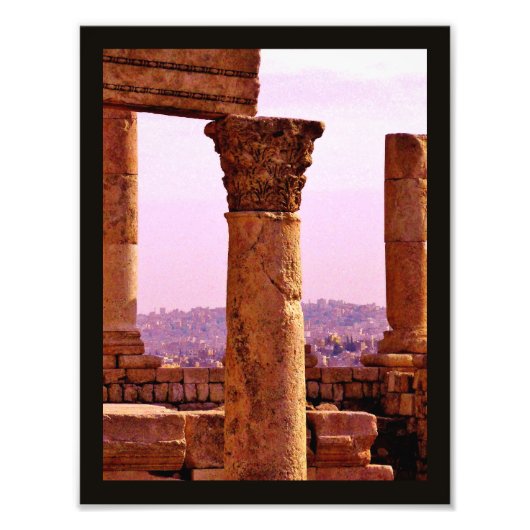 Amman Citadel Ruins Foto Afdruk (Voorkant)