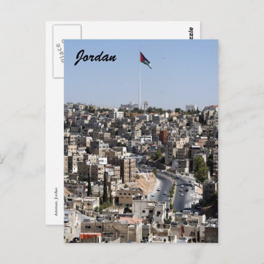 amman city jordan briefkaart (Voorkant / Achterkant)
