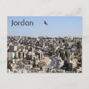 amman city jordan briefkaart