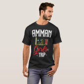 Amman Jordan City Trip Skyline Map Travel 1 T-shirt (Voorkant volledig)