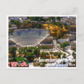 Amman Jordan met Roman Theater Up Close Briefkaart (Voorkant)