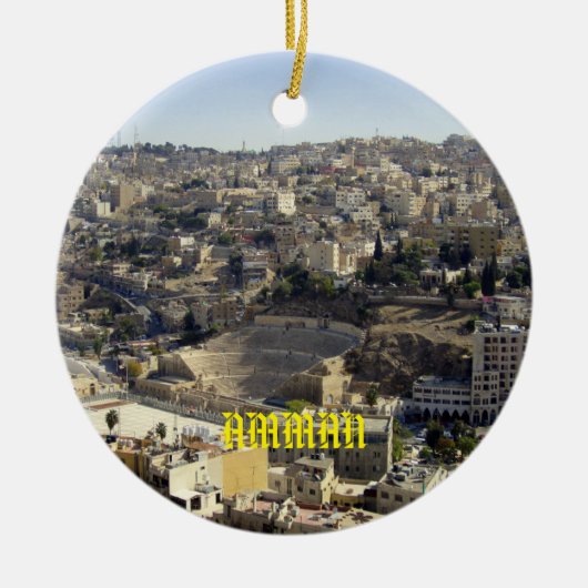 Amman Jordan Schilderachtig Ornament (Voorkant)