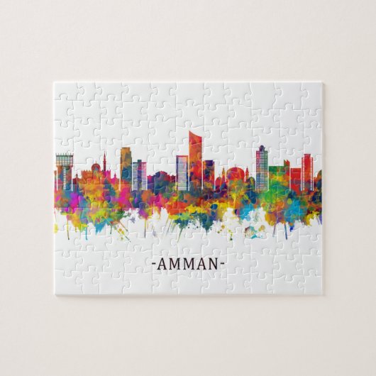 Amman Jordan Skyline Legpuzzel (Horizontaal)