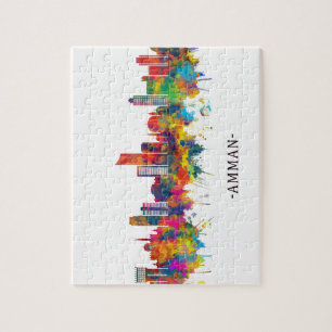 Amman Jordan Skyline Legpuzzel