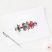 Amman Jordan Skyline Ronde Sticker (Envelop)