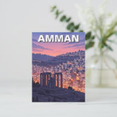 Amman Jordan Travel Briefkaart (Staand voorkant)