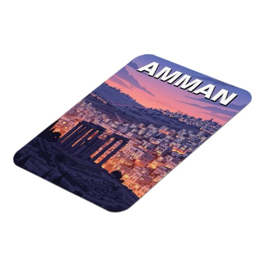 Amman Jordan Travel Magneet (Linkerzijde)