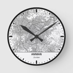 Amman Klok Stad Lijn Kunst