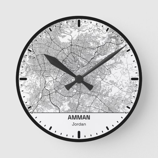 Amman Klok Stad Lijn Kunst (Voorkant)