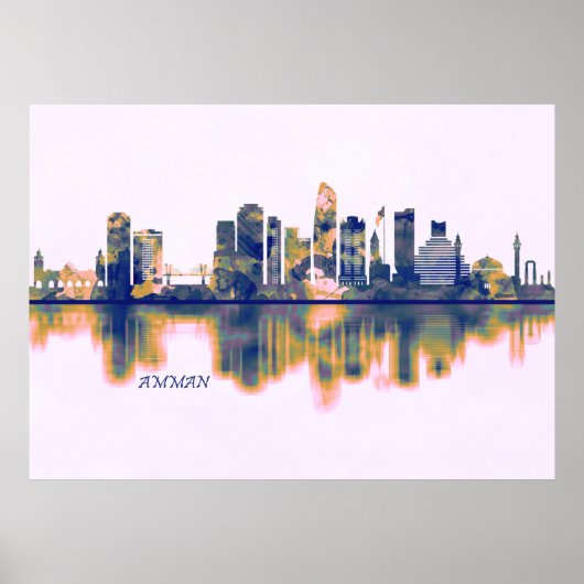 Amman Skyline Poster (Voorkant)