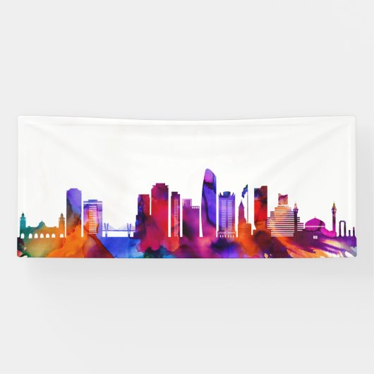 Amman Skyline Spandoek (Horizontaal)