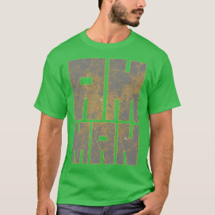 Amman Stadsplattegrond Typografie Bauhaus T-shirt