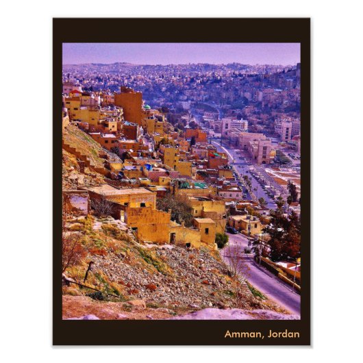 Amman Uitzicht Foto Afdruk (Voorkant)