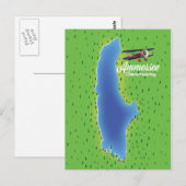 Ammersee Duitsland meer kaart (Voorkant / Achterkant)