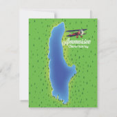 Ammersee Duitsland-meerkaart (Achterkant)