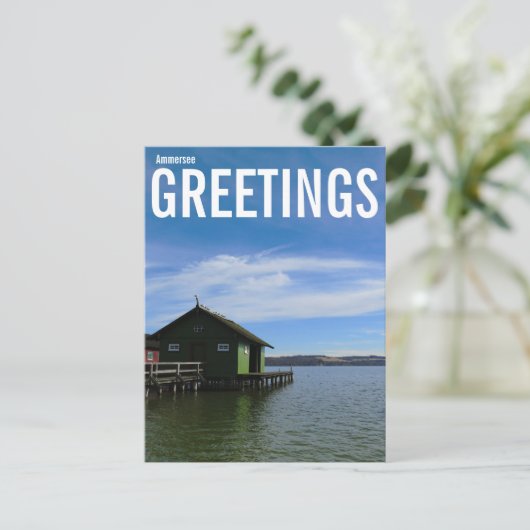 Ammersee Greetings Briefkaart (Staand voorkant)