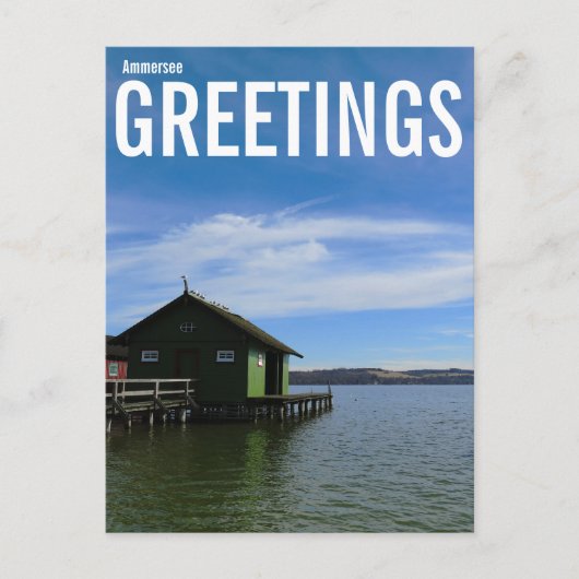 Ammersee Groeten Briefkaart (Voorkant)
