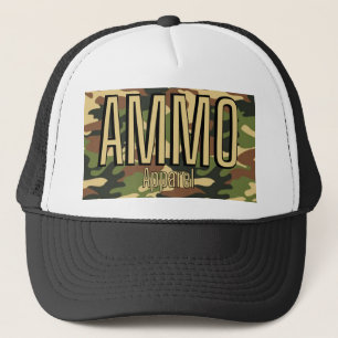AMMO Apparel Classic Army Print Trucker Pet