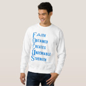 Ammo Apparel USA Focus Acronym Mannen Sweatshirt (Voorkant volledig)