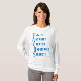 AMMO Apparel USA Focus Acronym Woman's lange hoes T-shirt