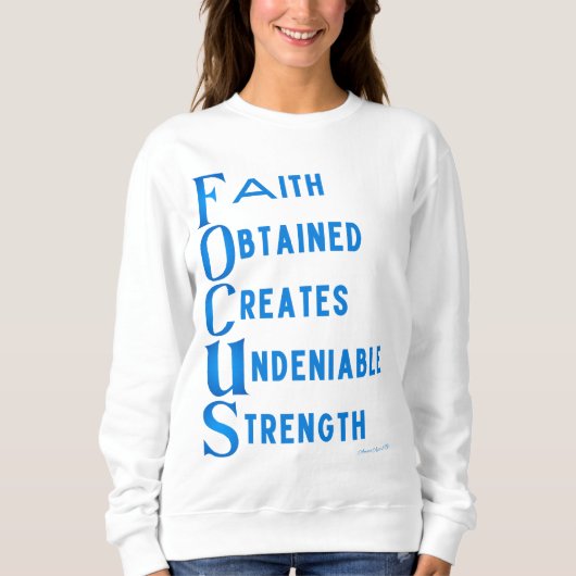 Ammo Apparel USA Focus Acronym Woman's Sweatshirt (Voorkant)