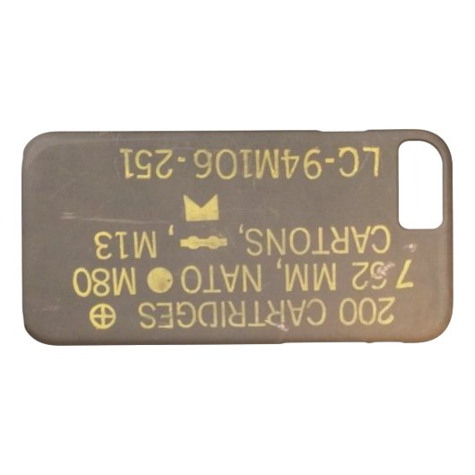 Ammo Box Case-Mate iPhone Case (Achterkant (Horizontaal))
