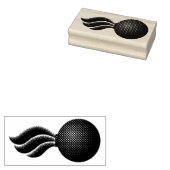 Ammo pitchpot bom symbool IYAAYAS Rubberstempel (Gestempeld)