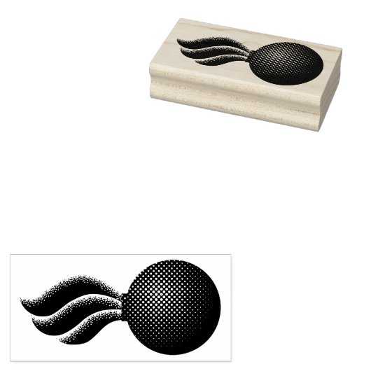 Ammo pitchpot bom symbool IYAAYAS Rubberstempel (Gestempeld)