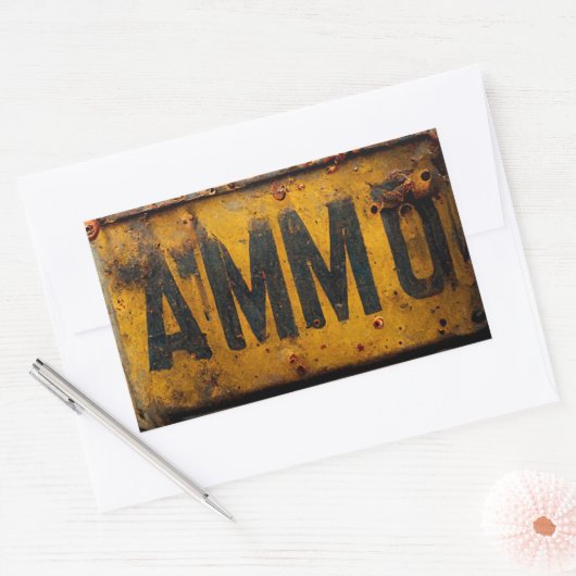 AMMO-Sticker Rechthoekige Sticker (Envelop)
