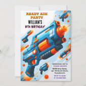 Ammo Team Army Cute Cool Neon Nerf 9th Birthday Kaart (Voorkant)