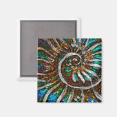 Ammoniet Abstract Magneet (Voorkant / Achterkant)