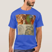 Ammoniet Fossiel Macro Montage T-shirt (Voorkant)