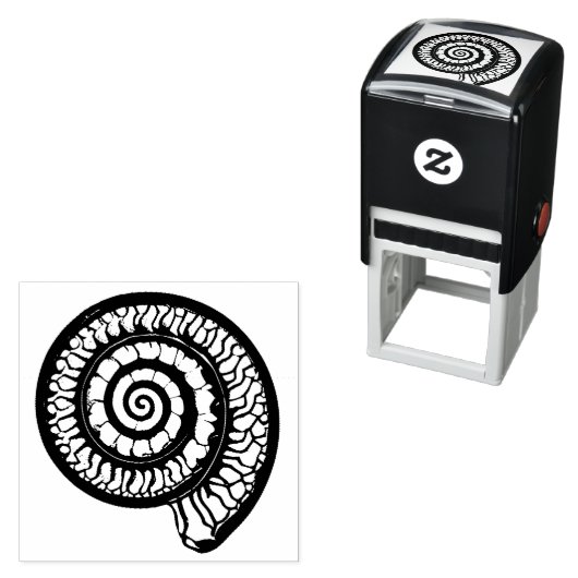 Ammoniet Fossiel - Spiral Seashell Zelfinktende Stempel (In situ)