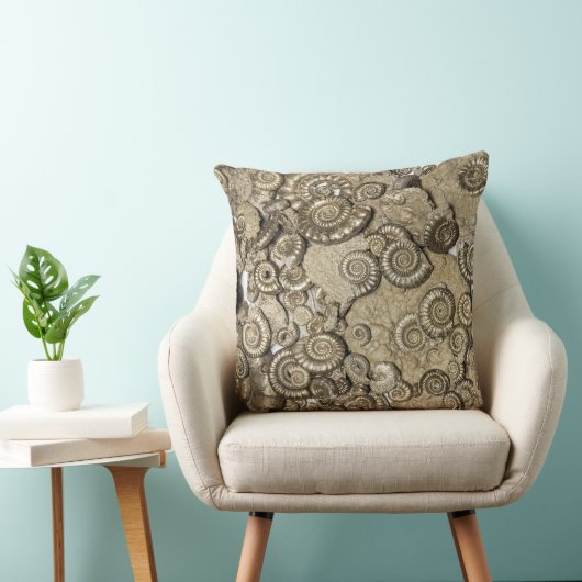 Ammoniet fossielenkussens, Jurassic kust, Dorset,  Kussen (Stoel)