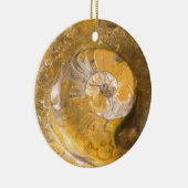 Ammoniet Fossil Rock Natuur Keramisch Ornament (Rechts)