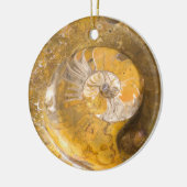 Ammoniet Fossil Rock Natuur Keramisch Ornament (Links)