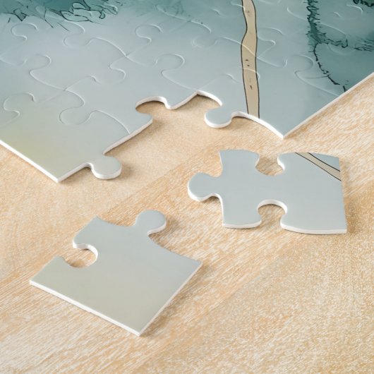 Ammoniet Gem Fossiel Puzzel (Zijkant)