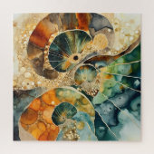 Ammoniet Gem Fossiel Puzzel (Verticaal)