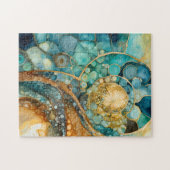 Ammoniet Gem Fossiel Puzzel (Horizontaal)