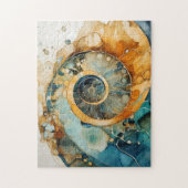Ammoniet Gem Fossiel Puzzel (Verticaal)