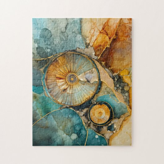 Ammoniet Gem Fossiel Puzzel Legpuzzel (Verticaal)