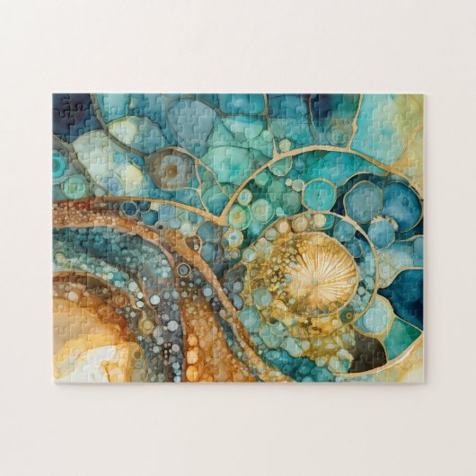 Ammoniet Gem Fossiel Puzzel Legpuzzel (Horizontaal)