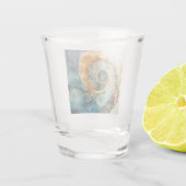 Ammoniet Gem Fossiel Shot Glas (Achterkant)