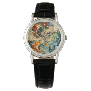 Ammoniet Gem Fossiele Horloge