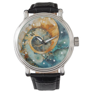 Ammoniet Gem Fossiele Horloge